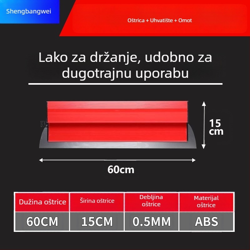 Ploški nož žbukanju zidova, od nehrđajućeg čelika, alat za niveliranje zidova