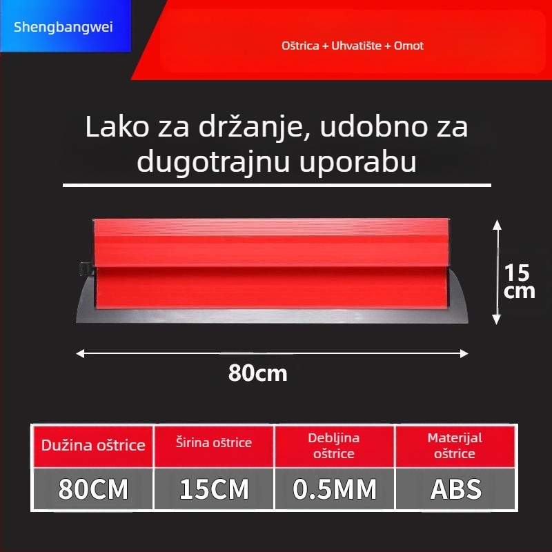 Ploški nož žbukanju zidova, od nehrđajućeg čelika, alat za niveliranje zidova