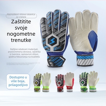 Golmanske rukavice za nogomet - prozračne lateksne, zaštita prstiju, unisex, za trening i utakmice.