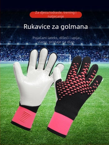 Rukavice vratara - Latex, Unisex, Nogomet, Prilagodljive, Thousand Lions