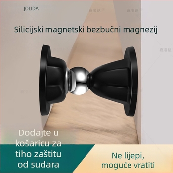 Držač za vrata sa usisavanjem, silikon, podna ugradnja, model JY-104, automatsko upravljanje, bez bušenja