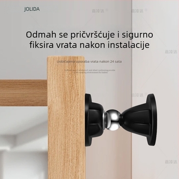 Držač za vrata sa usisavanjem, silikon, podna ugradnja, model JY-104, automatsko upravljanje, bez bušenja