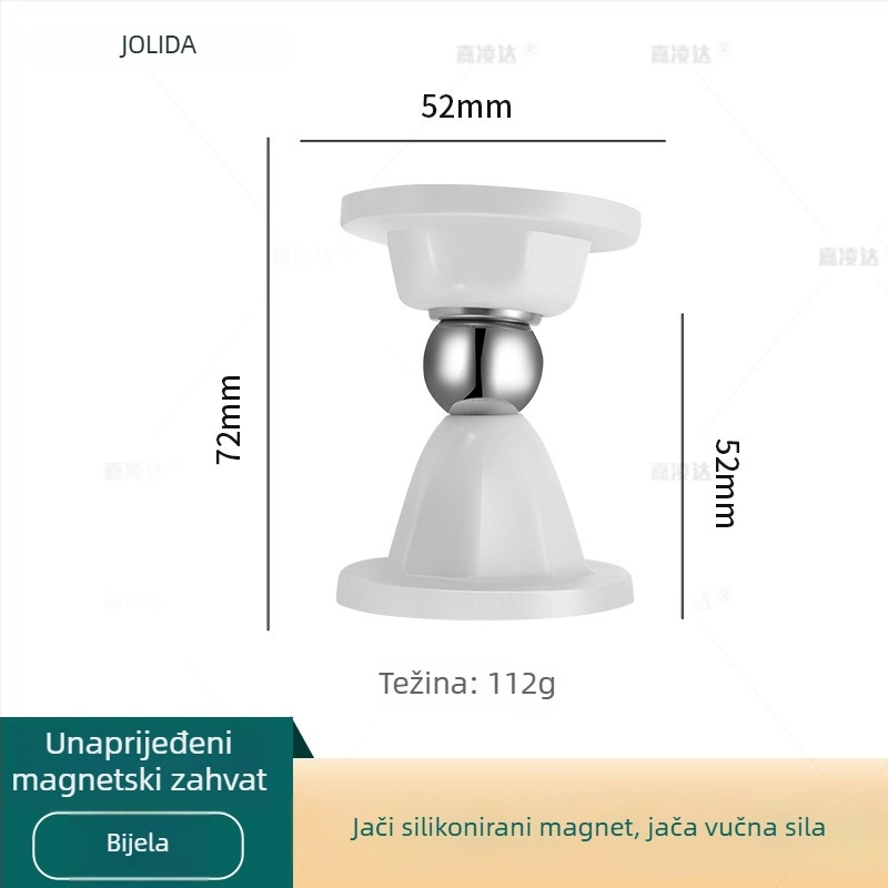 Držač za vrata sa usisavanjem, silikon, podna ugradnja, model JY-104, automatsko upravljanje, bez bušenja