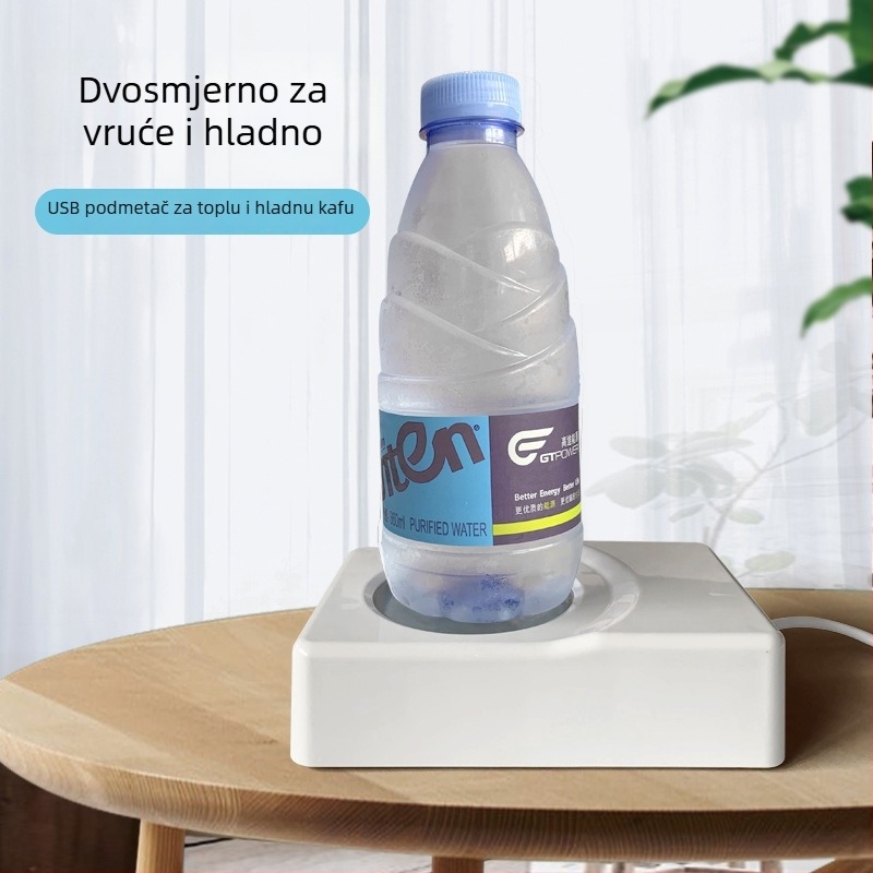 USB podmetač za napitke – hlađenje i grijanje, prenosni uz konstantnu temperaturu, plastično kućište i unutarnja nehrđajuća čelična obloga, model C-100