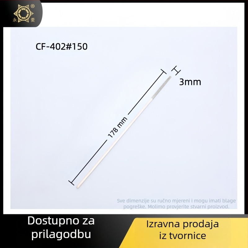 Set dijamantnih ploščatih fajlova, srednji zub, jednoslojni abraziv, za nemetale bez željeza