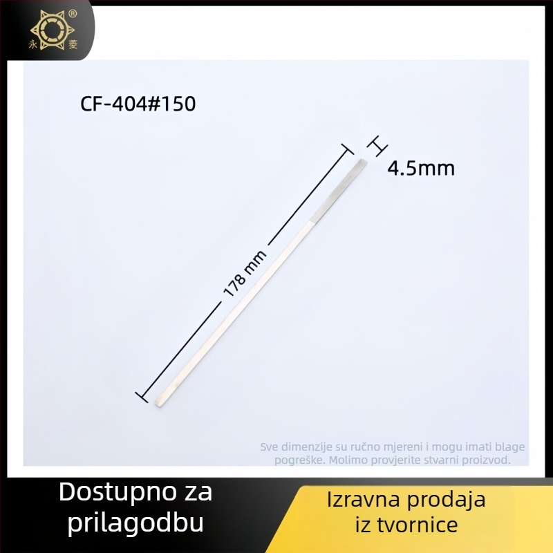 Set dijamantnih ploščatih fajlova, srednji zub, jednoslojni abraziv, za nemetale bez željeza