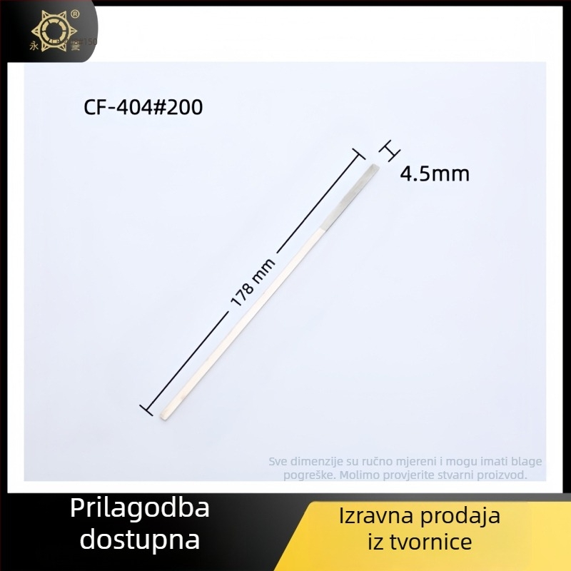 Set dijamantnih ploščatih fajlova, srednji zub, jednoslojni abraziv, za nemetale bez željeza
