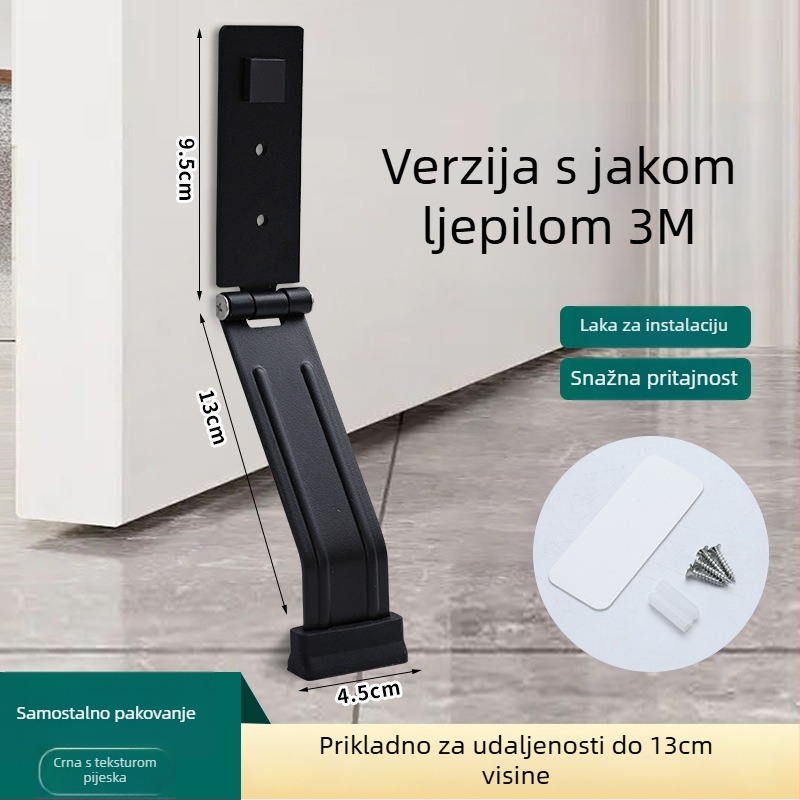 Držač za vrata, podna montaža, automatsko upravljanje, mangan čelični, model JY-009, marka Jialinda, moderni minimalistički stil