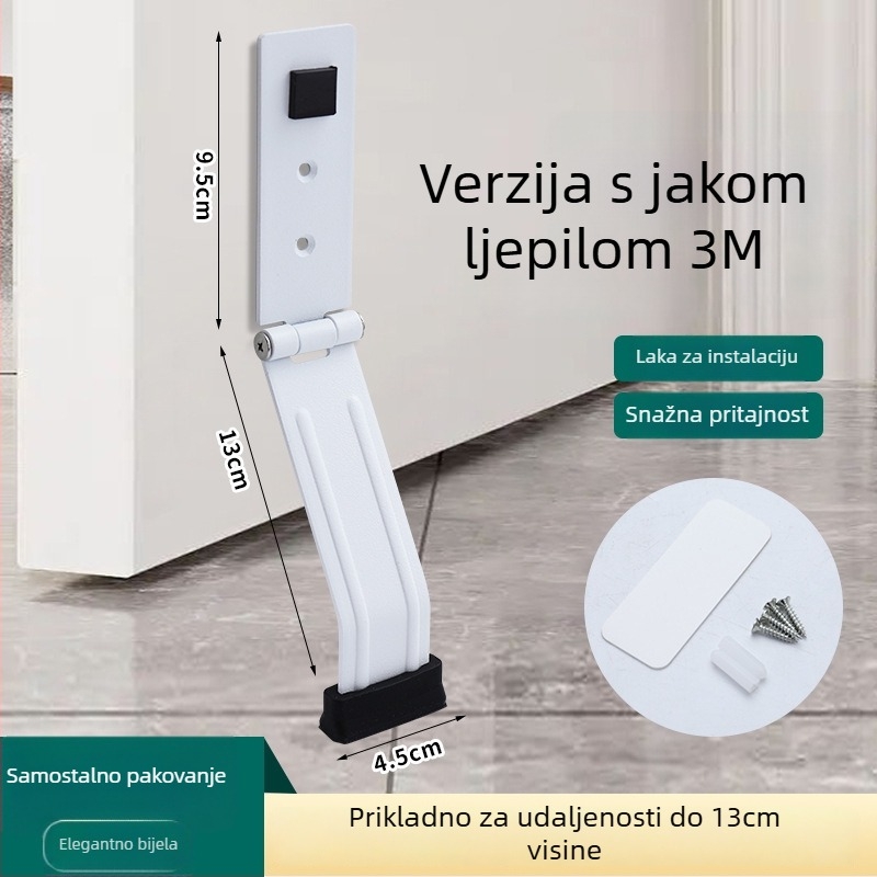 Držač za vrata, podna montaža, automatsko upravljanje, mangan čelični, model JY-009, marka Jialinda, moderni minimalistički stil
