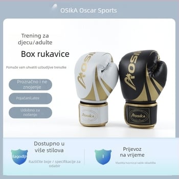 Boxerske rukavice za djecu i odrasle — trening i natjecanje, lateks, prilagodljivo, zaštitne i udobne, unisex