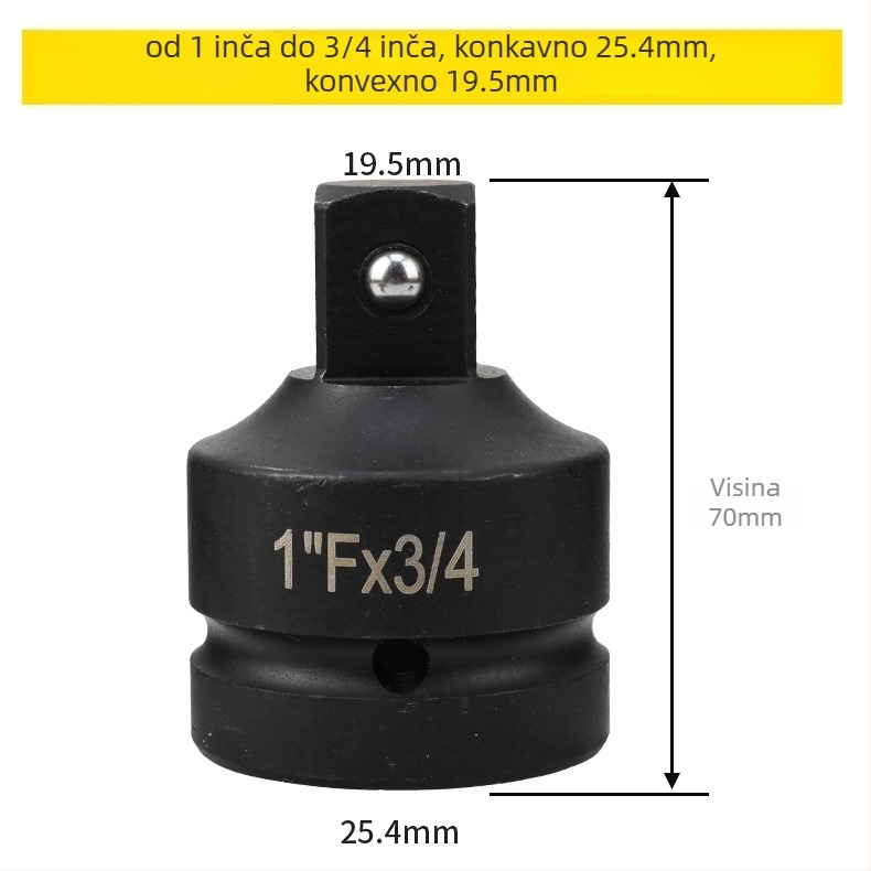 Adapter za manžetu i kvadratni adapter za električne alate