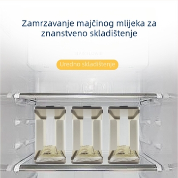 Stak za čuvanje majčinog mlijeka, set od 4 komada, odvojivi dizajn, PP materijal, porijeklo Nanchang Jiangxi, brend Rabbit Xiao Bao