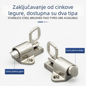 Automatski mehanizam zatvarača od cinkove legure za klizna vrata, tip avion, opruga, moderan minimalistički stil