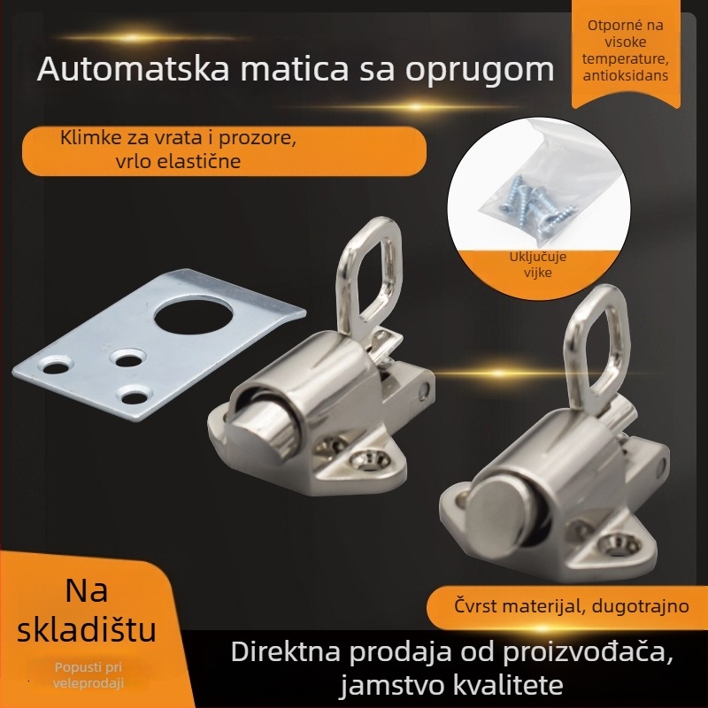 Automatski mehanizam zatvarača od cinkove legure za klizna vrata, tip avion, opruga, moderan minimalistički stil