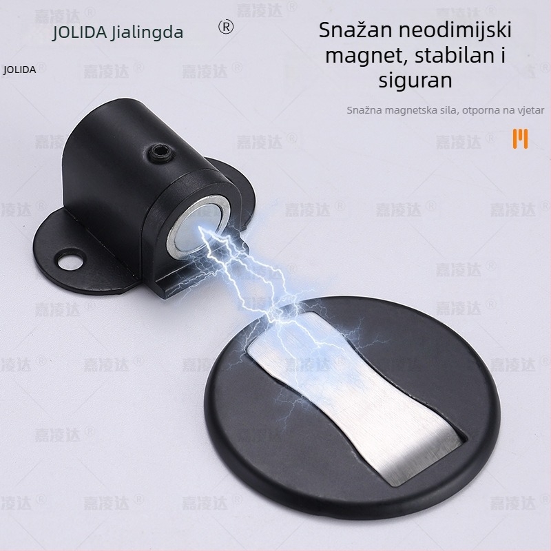 Prilagodljivi podni zatvarač vrata, 201 nehrđajući čelik, elektroplatinirani završni premaz, podna ugradnja, automatsko upravljanje