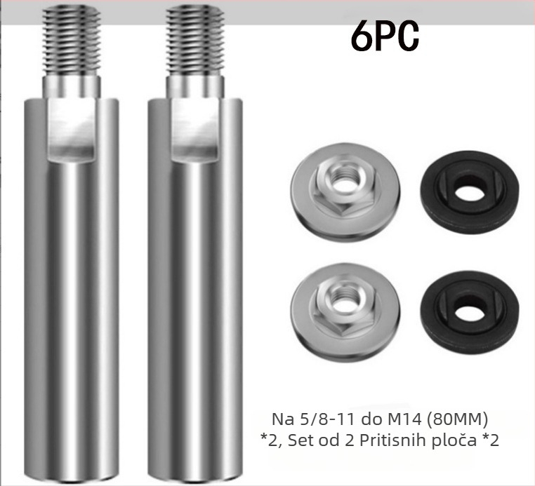 Produžna šipka za kutnu brusilicu, navoj 5/8-11