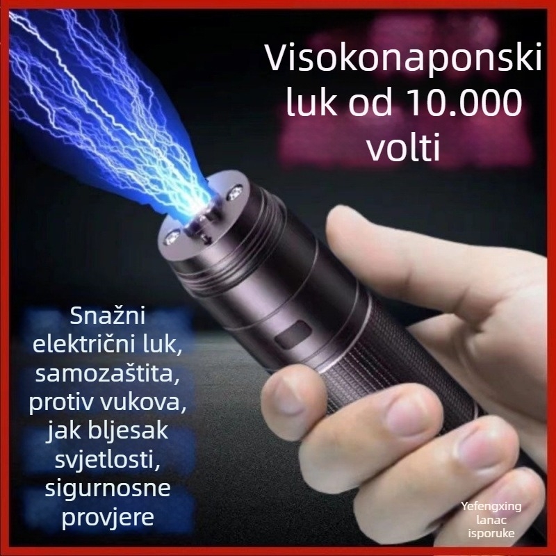 Sredstvo za samoubranu s električnim lukom, sklopivom palicom i alarmom — Marka: Other; Kategorija: Alati za preživljavanje