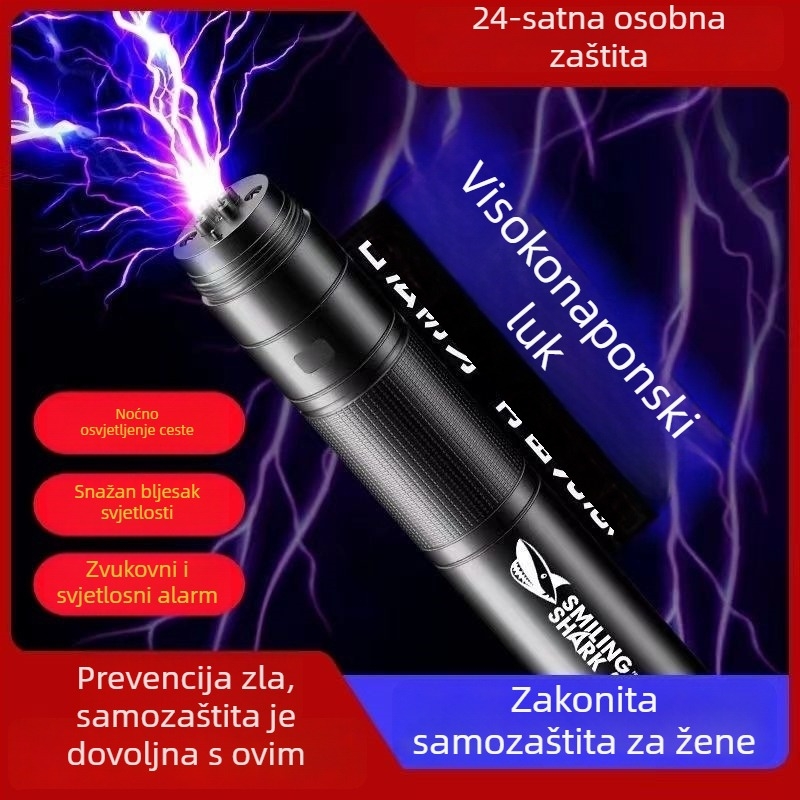 Sredstvo za samoubranu s električnim lukom, sklopivom palicom i alarmom — Marka: Other; Kategorija: Alati za preživljavanje