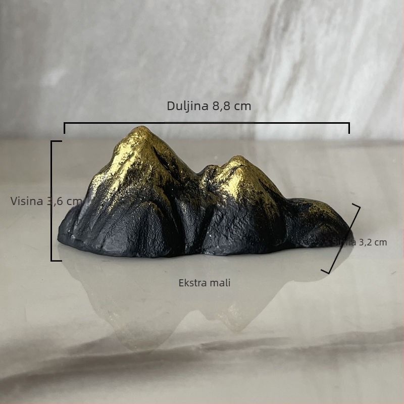 Metalni ukras za rockery za akvarij, ručna izrada, zen krajina u kineskom stilu