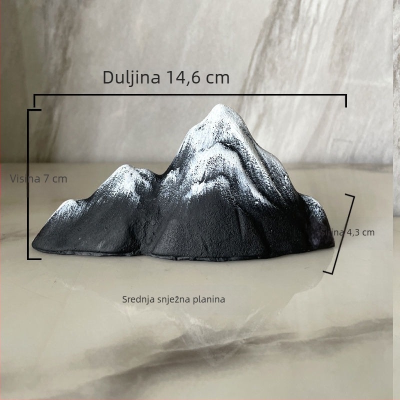 Metalni ukras za rockery za akvarij, ručna izrada, zen krajina u kineskom stilu