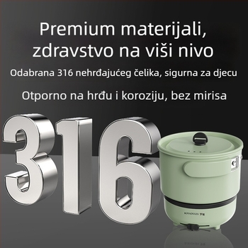 Prijenosni sklopivi električni lonac za dom i studentski dom, višefunkcionalni mali kućanski uređaj