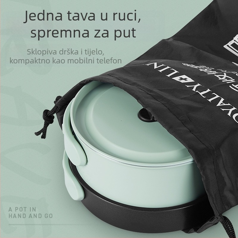 Prijenosni sklopivi električni lonac za dom i studentski dom, višefunkcionalni mali kućanski uređaj