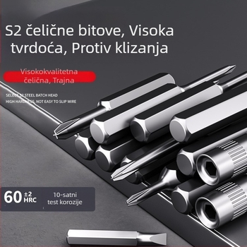 Premonition višefunkcionalni set odvijača od karbonskog čelika za kućnu elektroniku – rastavljanje mobitela i prijenosnih računala, čišćenje prašine; verzije: 21-in-1, 31-in-1, 33-in-1, 34-in-1