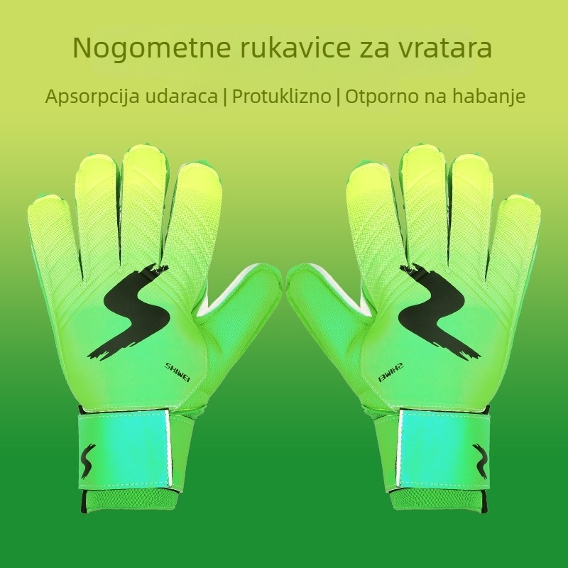 Golmanske rukavice za djecu i odrasle, zaštita prstiju, protivklizne, izdržljive za trening
