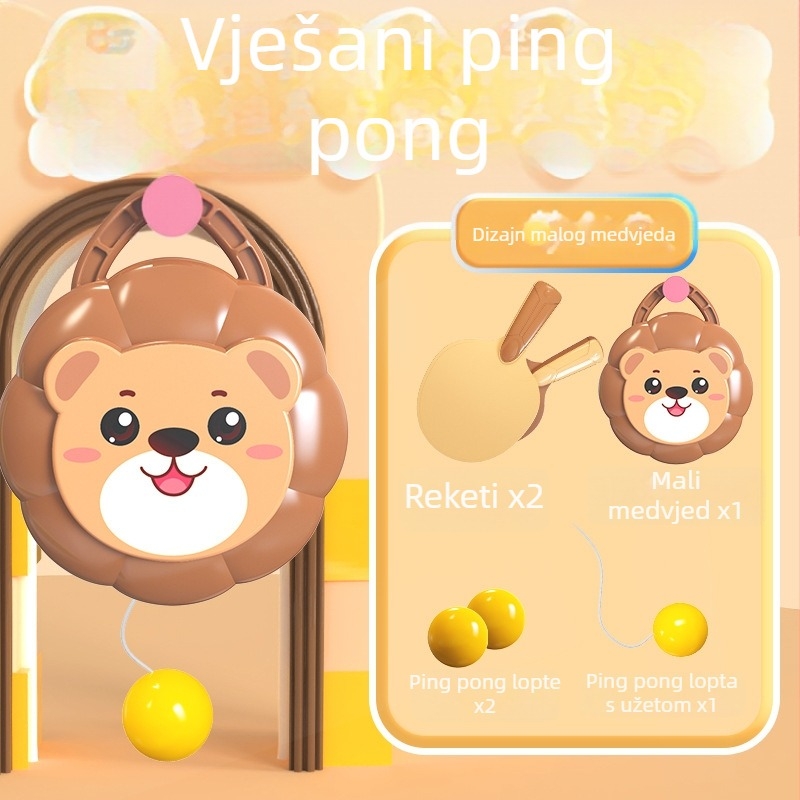 Dječji viseći ping-pong trening uređaj – unutarnji interaktivni senzorni alat za integraciju osjetila, PP materijal, CE EN71 certificiran, korekcija vida i koordinacija ruka-oca