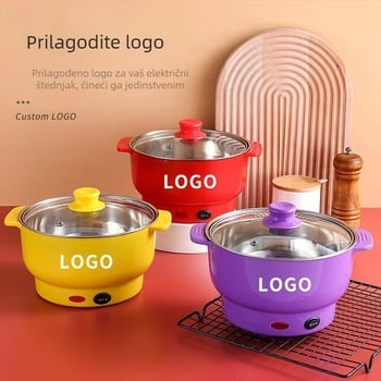 Električna posuda za kuhanje s kapacitetom 2-3 L, unutarnja posuda od nehrđajućeg čelika, snaga 801-1000 W, regulacija temperature i zaštita od presušivanja