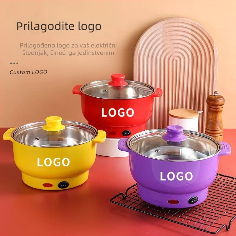 Električna posuda za kuhanje s kapacitetom 2-3 L, unutarnja posuda od nehrđajućeg čelika, snaga 801-1000 W, regulacija temperature i zaštita od presušivanja