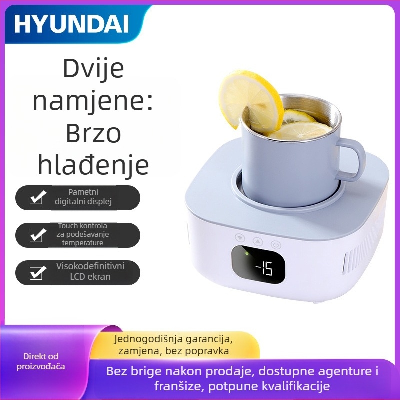 USB napajani mini hladnjak za piće i grijač — model HD-09L, 90W, 220V