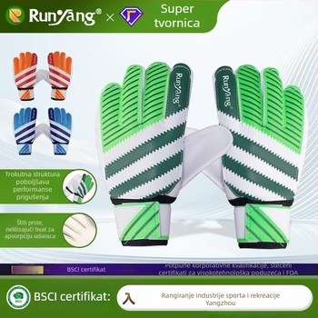 Rukavice za vratara za trening - unisex, protuklizne, zaštita prstiju, materijal: spužva, Runyang