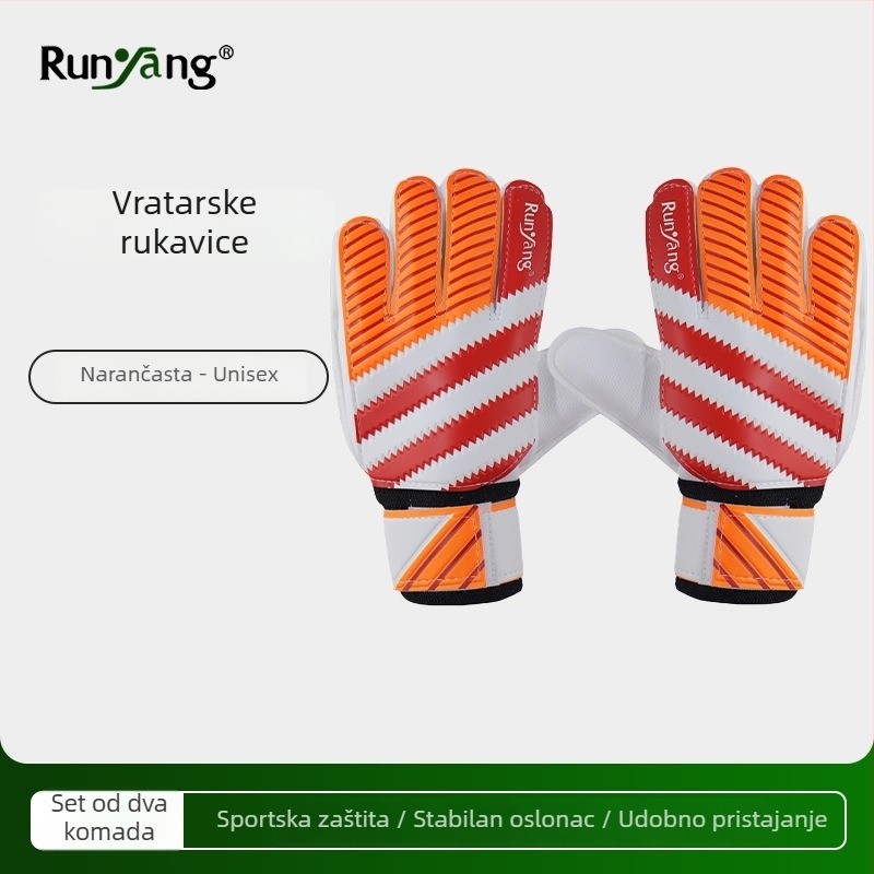 Rukavice za vratara za trening - unisex, protuklizne, zaštita prstiju, materijal: spužva, Runyang