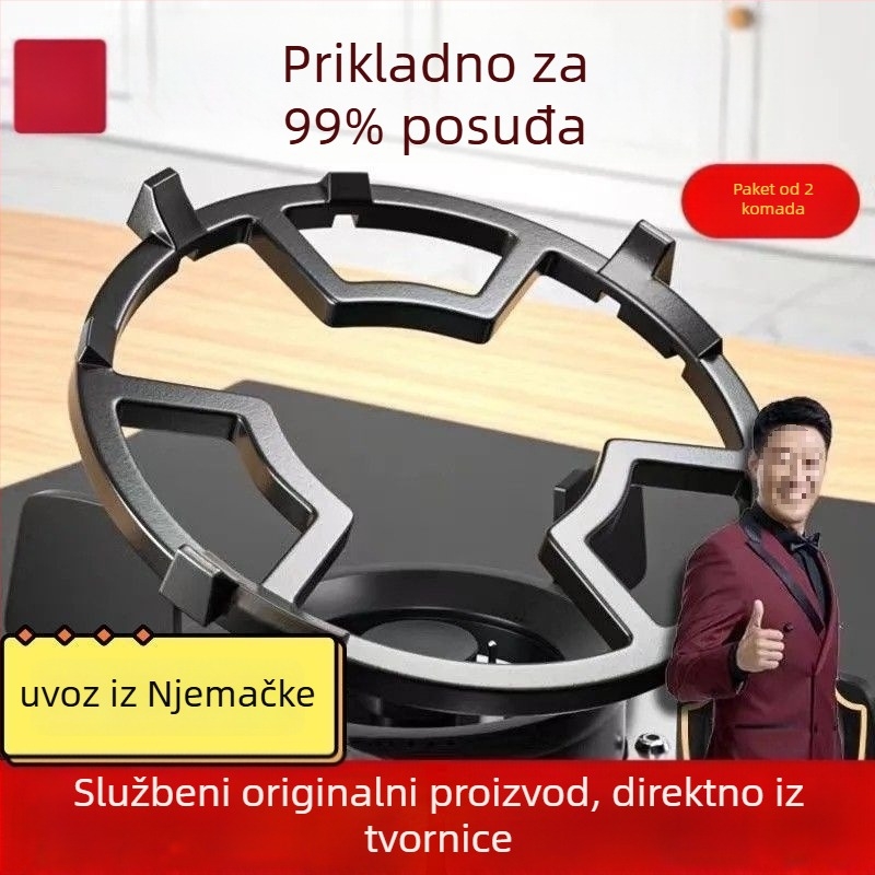 Stalak za plinski štednjak za univerzalne lonce juhe i mlijeka, protuklizni, zidni, plastični