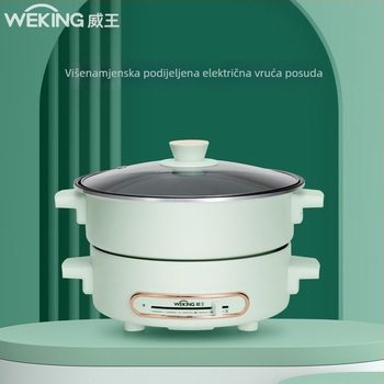 WeKing podijeljeni električni lonac za kuhanje, 4–5 L kapaciteta, višefunkcionalan