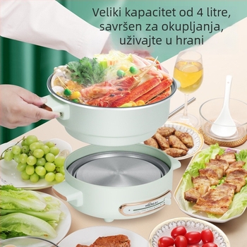 WeKing podijeljeni električni lonac za kuhanje, 4–5 L kapaciteta, višefunkcionalan
