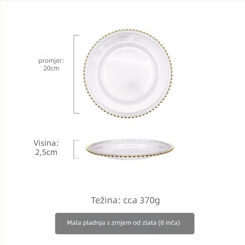 Cloud Sail staklena ploča — okrugla, ručno nacrtana površina, razni uzorci, pogodno za mikrovalnu pećnicu