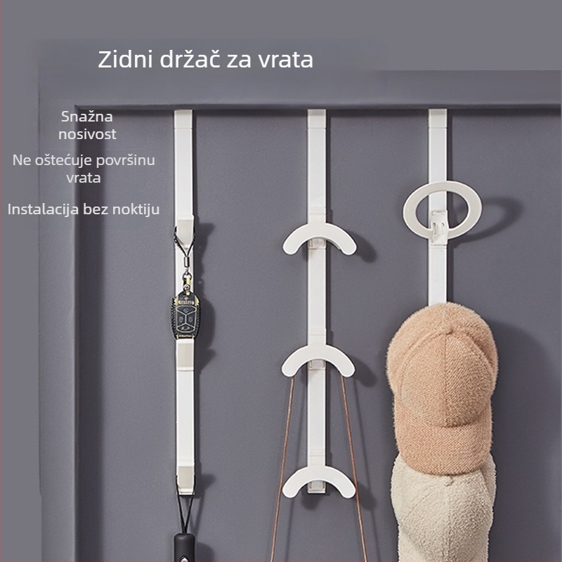 Vješalica za odjeću na vratima, bez bušenja, montirana na vrata, ABS smola, moderni minimalistički stil, Imakara