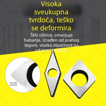 Držač alata CNC za tokarenje s nožem i distančnikom od legure, navoj, podložica alata u oblicima breskve, kvadrat, trokut i romb
