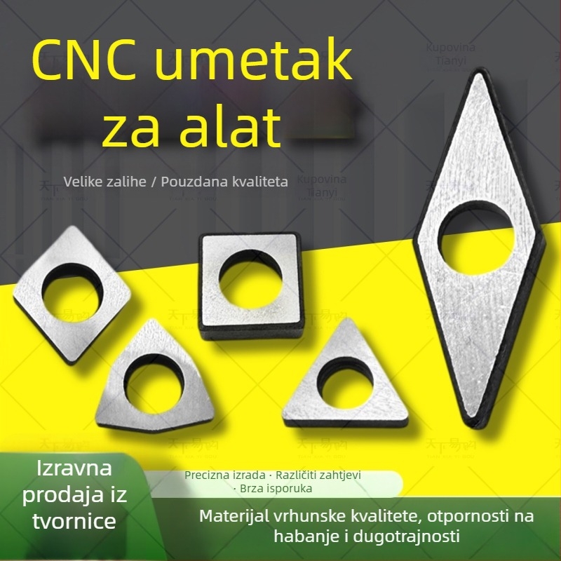Držač alata CNC za tokarenje s nožem i distančnikom od legure, navoj, podložica alata u oblicima breskve, kvadrat, trokut i romb