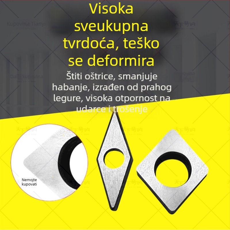 Držač alata CNC za tokarenje s nožem i distančnikom od legure, navoj, podložica alata u oblicima breskve, kvadrat, trokut i romb