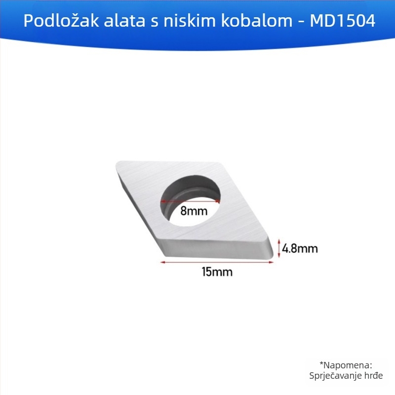 Držač alata CNC za tokarenje s nožem i distančnikom od legure, navoj, podložica alata u oblicima breskve, kvadrat, trokut i romb