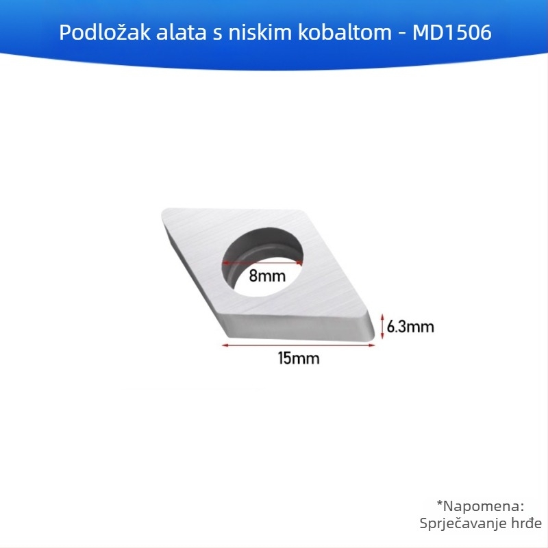 Držač alata CNC za tokarenje s nožem i distančnikom od legure, navoj, podložica alata u oblicima breskve, kvadrat, trokut i romb