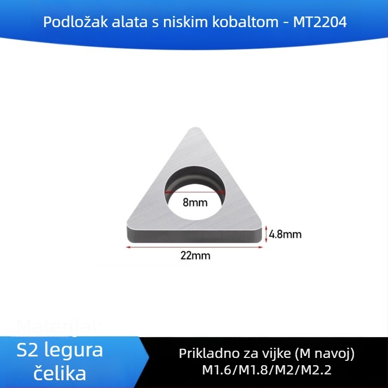 Držač alata CNC za tokarenje s nožem i distančnikom od legure, navoj, podložica alata u oblicima breskve, kvadrat, trokut i romb