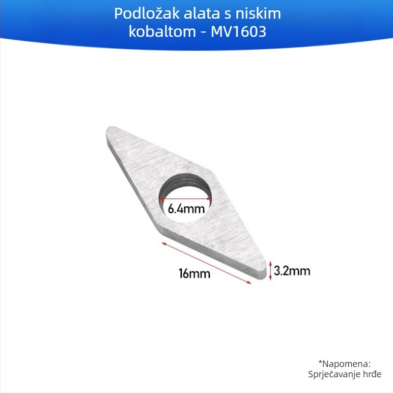 Držač alata CNC za tokarenje s nožem i distančnikom od legure, navoj, podložica alata u oblicima breskve, kvadrat, trokut i romb
