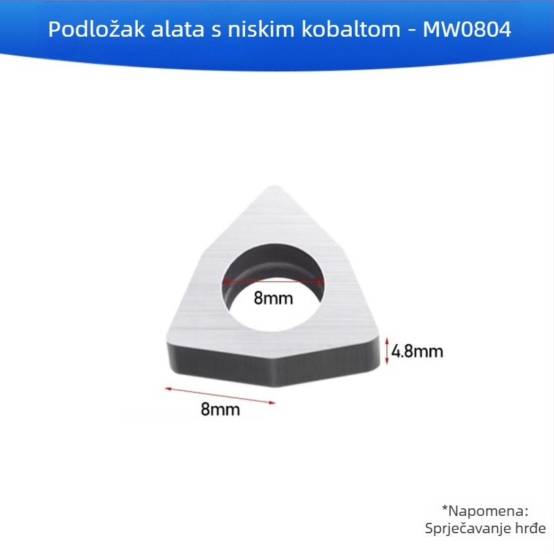 Držač alata CNC za tokarenje s nožem i distančnikom od legure, navoj, podložica alata u oblicima breskve, kvadrat, trokut i romb