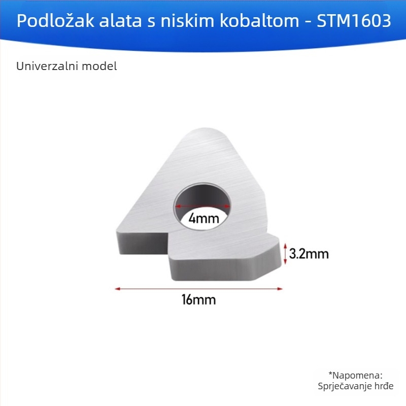 Držač alata CNC za tokarenje s nožem i distančnikom od legure, navoj, podložica alata u oblicima breskve, kvadrat, trokut i romb