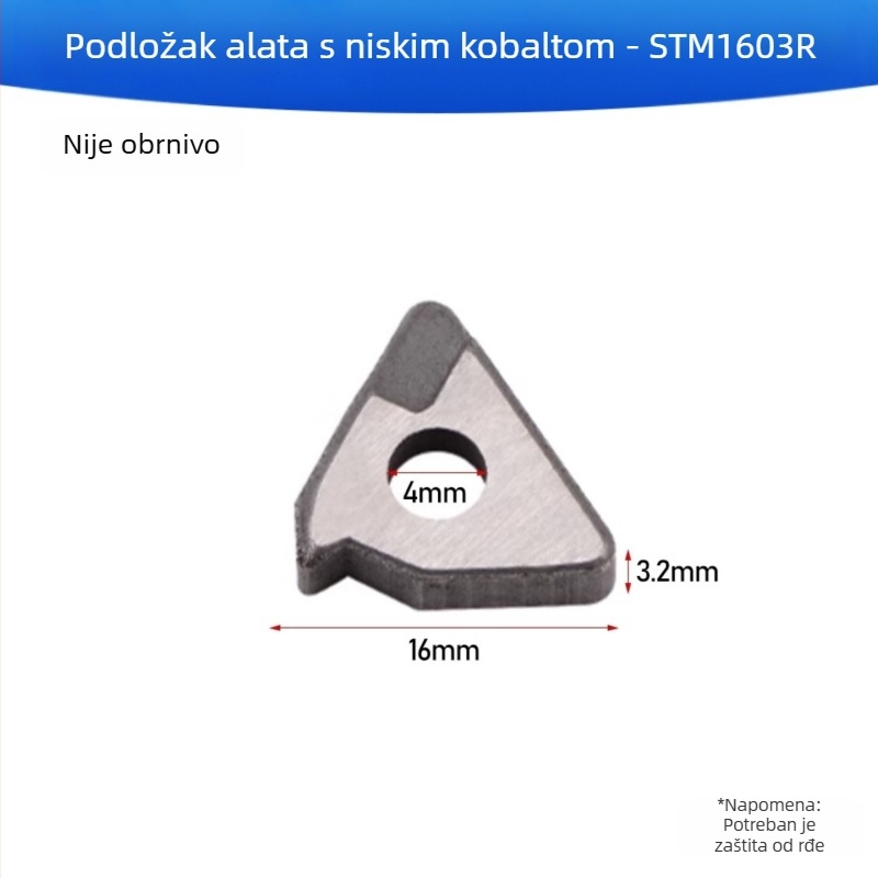 Držač alata CNC za tokarenje s nožem i distančnikom od legure, navoj, podložica alata u oblicima breskve, kvadrat, trokut i romb