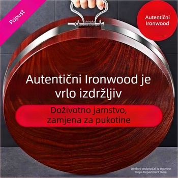 Okrugla daska za rezanje od silikonskog materijala za hranu; antibakterijska, bakteriostatska i protiv plijesni; model XMApziXN